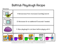 Load image into Gallery viewer, Adapted Visual Recipe: Bubble Bath Playdough - Printables 4 Learning
