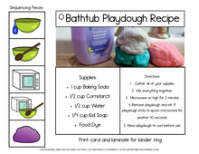 Load image into Gallery viewer, Adapted Visual Recipe: Bubble Bath Playdough - Printables 4 Learning
