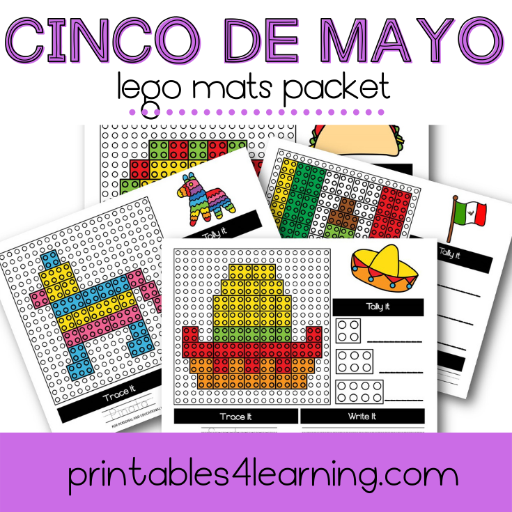 Cinco de Mayo Lego Mats - Printables 4 Learning