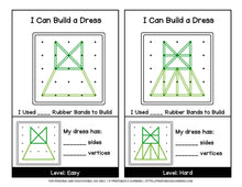 Load image into Gallery viewer, Geoboard Activities: Clothing Patterns Packet - Printables 4 Learning
