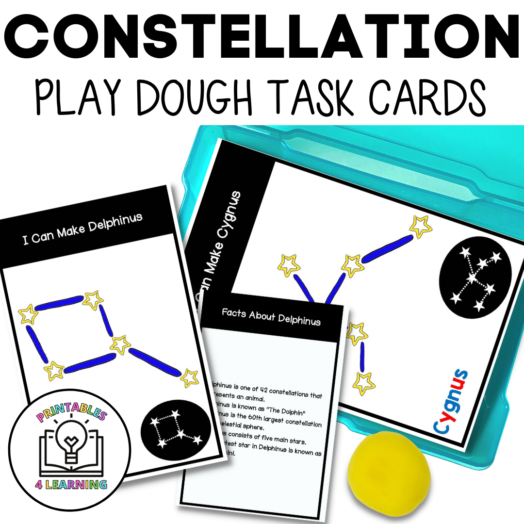 Constellation Task Constellations Play Dough Task Cards – Printables 4 Learning