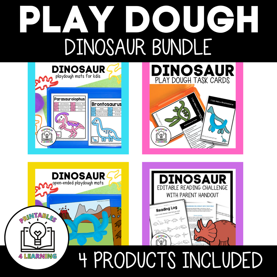 Dinosaur Playdough Activities