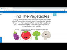 Load and play video in Gallery viewer, Boom Cards™ Digital Task Cards: I Spy Vegetables Flashlight Game
