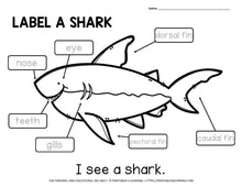 Load image into Gallery viewer, Editable Label an Ocean Animal Worksheets and Mini Book

