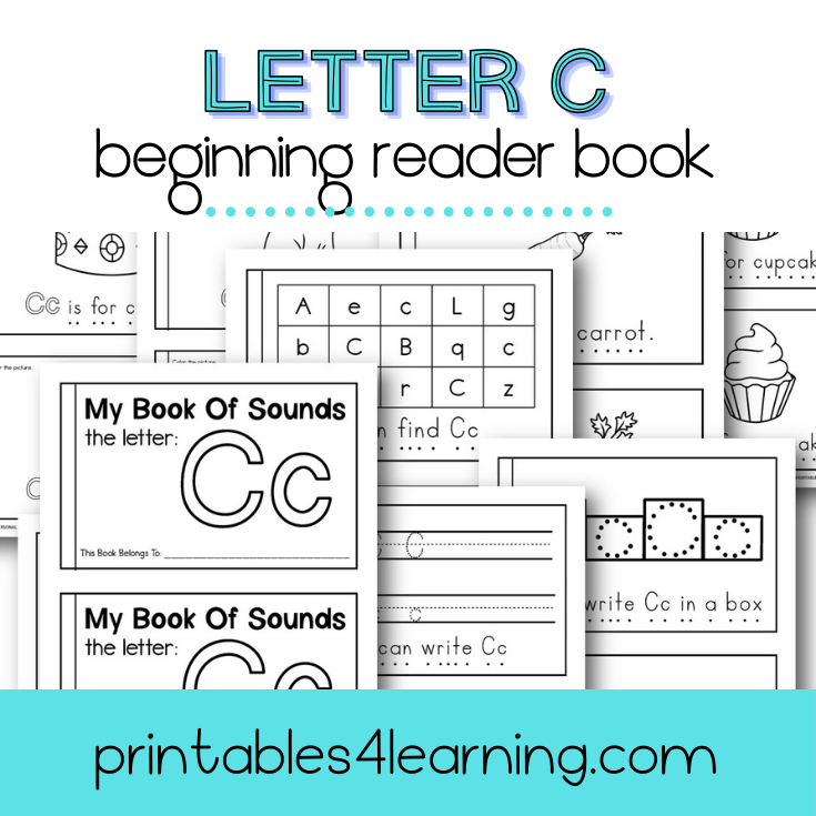 Letter C Emergent Reader Coloring Book