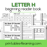 Letter H Emergent Reader Coloring Book