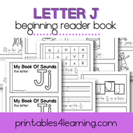 Letter J Emergent Reader Coloring Book