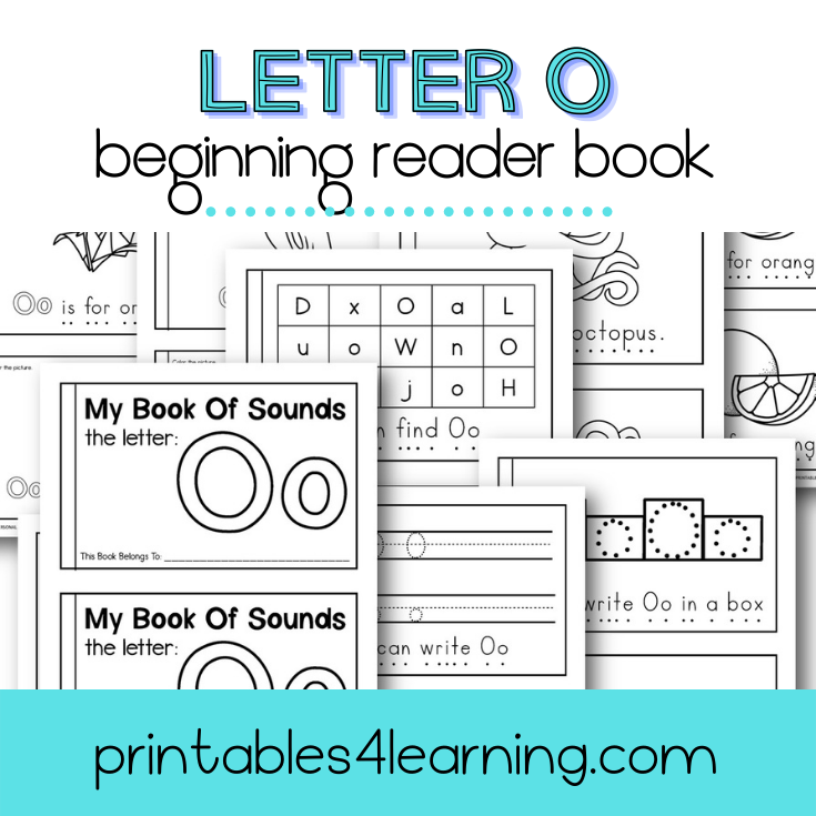 Letter O Emergent Reader Coloring Book