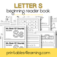 Letter S Emergent Reader Coloring Book