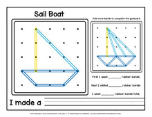 Load image into Gallery viewer, Geoboard Activities: Summer Patterns Packet
