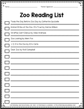 Load image into Gallery viewer, Editable Reading Log: Zoo Animal Books for Kids with Parent Handout
