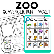 Load image into Gallery viewer, Zoo Scavenger Hunt Packet
